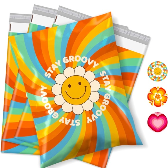 Other - 20 Groovy Daisy Poly Mailers